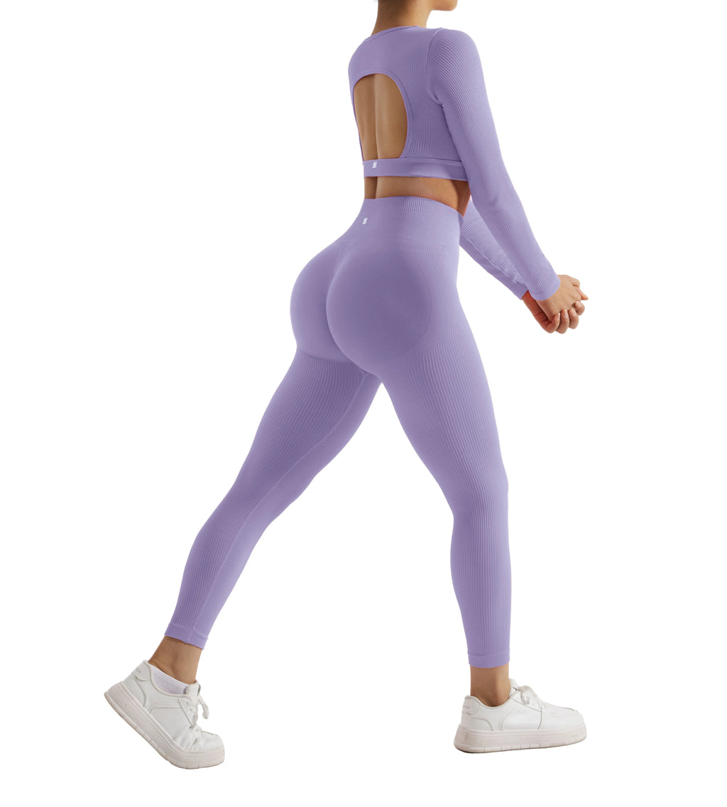 2PCS Yoga Suit Women Sports Set Quick-Drying Gym Set Tracksuit Running Workout Long Sleeve Sports Shirt Yoga Set Yoga Clothing