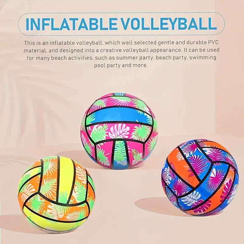 Pelotas de Voleibol Inflables para Playa y Piscina | Diseño Tropical | Pack 🏖️ - Firu Total Sales