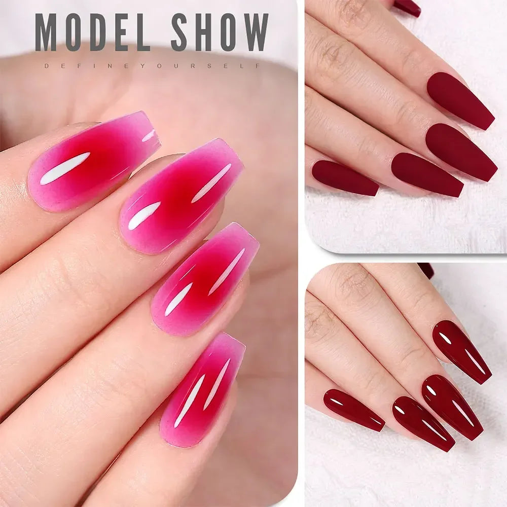 Esmalte Gel YOKEFELLOW 10ml | 122 Colores | Rojo Brillante | UV/LED Semipermanente 💅 - Firu Total Sales