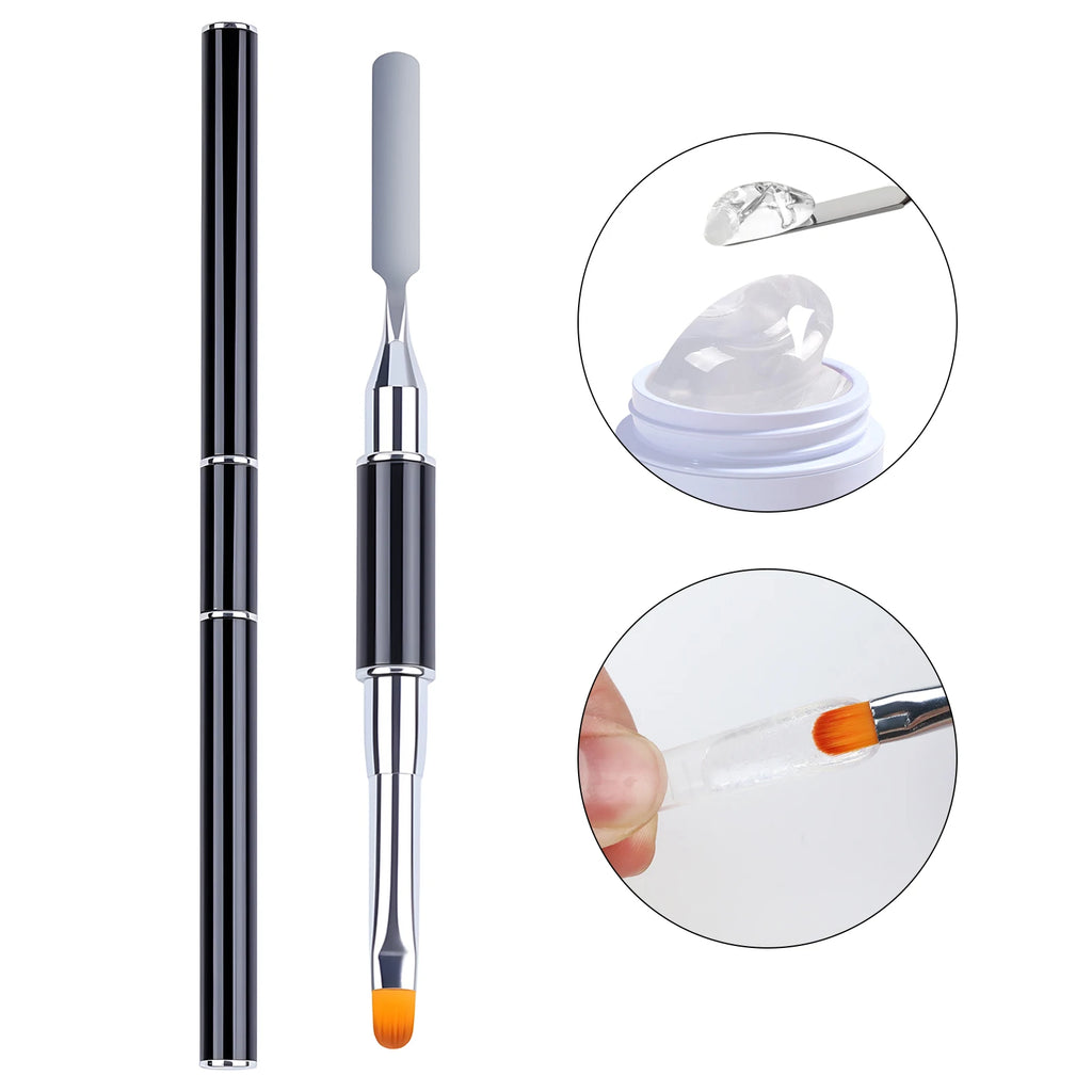 Set 7pcs Gel Extensión de Uñas UV 15ml | Escultura 3D | Moldeado Rápido 💅 - Firu Total Sales