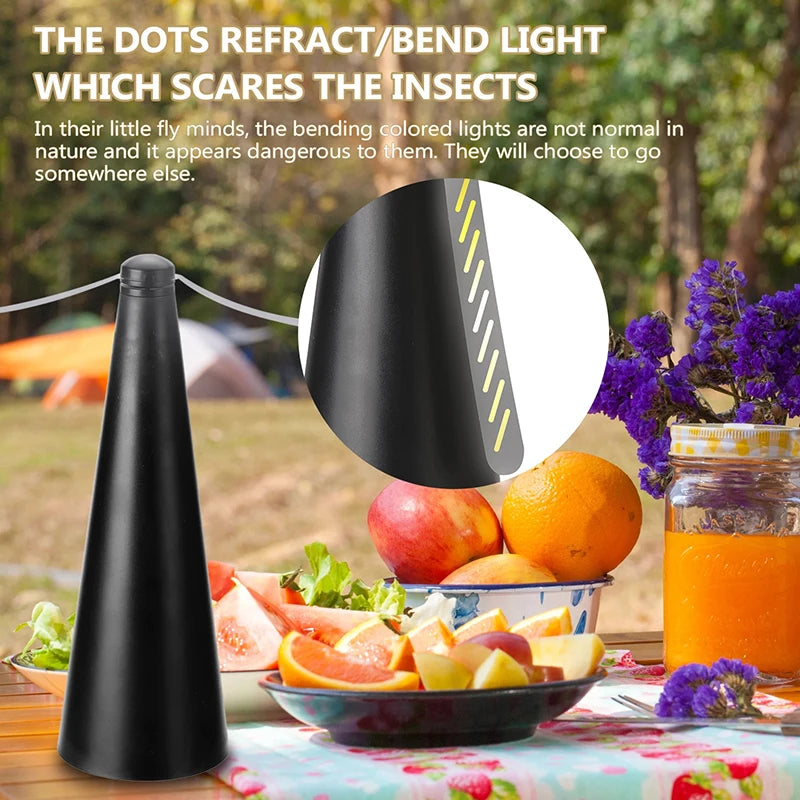 Rechargeable/dry cell Outdoor Multifunctional Fly Repellent 360° Rotation Fan-type Food Protector Pest Drive Away Table Fan