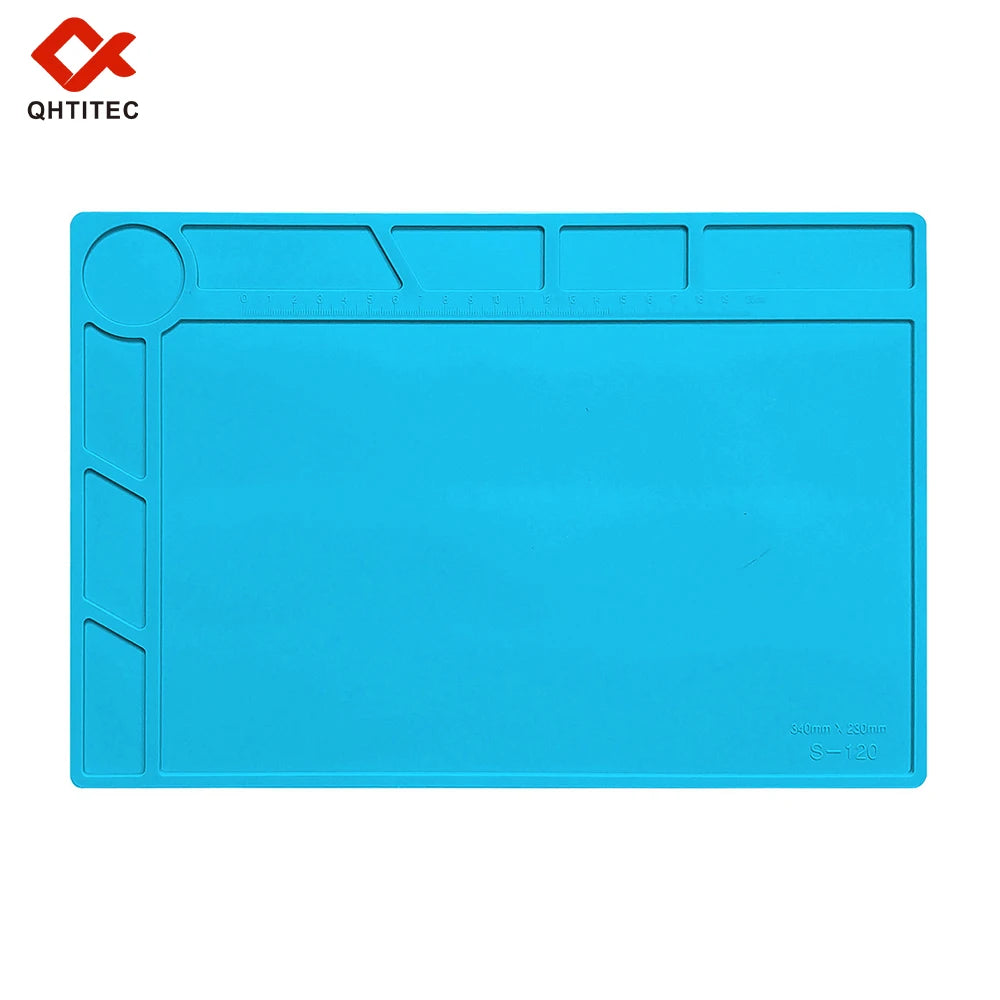 Anti-static ESD Soldering Silicone Mat Heat-Resistant Work Pad For Hot Air Gun Soldering Station Repair Desoldering Platform