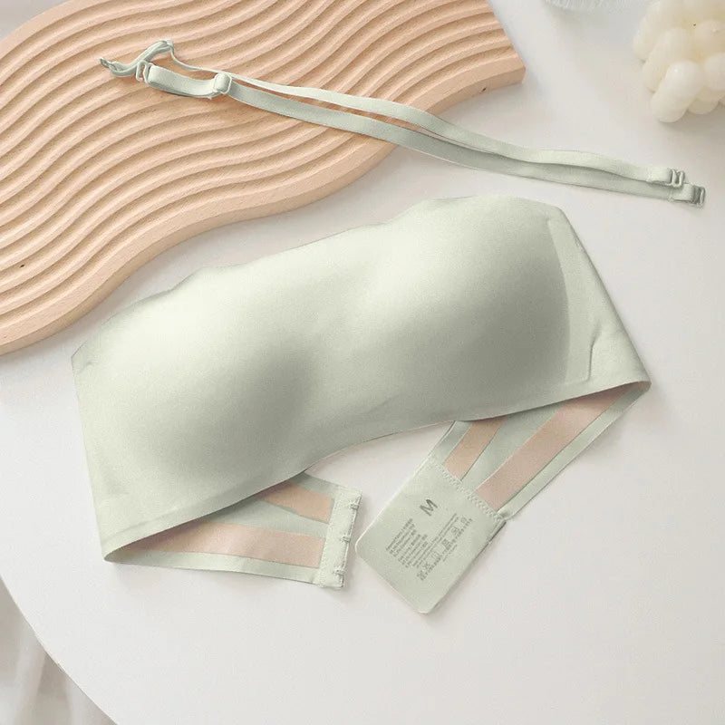 Sexy Seamless Tube Top Bra Invisible strapless Bras Women Underwear thin Non slip Push up Bralette Wireless Female Lingerie