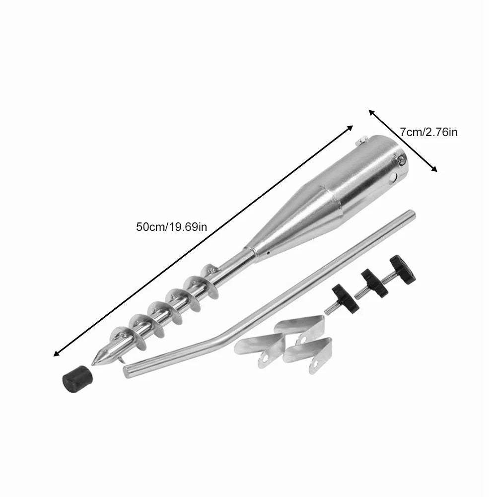 Beach Umbrella Sand Anchor No Dig Metal Umbrella Stand Heavy Duty Beach Sand Ground Anchor for Patio Umbrella Base