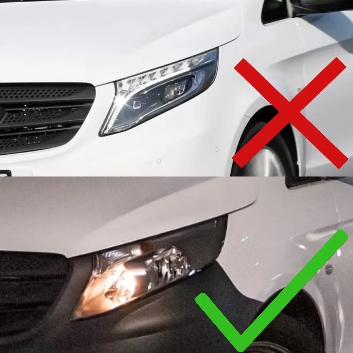 Faros LED Xunder Mercedes Benz Vito W447 / Metris 2016-2023 | Proyector | Intermitente Secuencial | Plug & Play