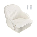 SucceBuy Boat Seat High/Low Backrest Boat Seat Captain Bucket Seat with Thickened Sponge Cushion&Waterproof PVC Leather for Ship
