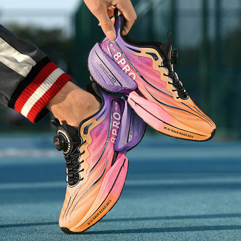 Tenis Running Maratón Placa de Carbono | Transpirable | Malla Ligera | Hombre y Mujer | Antideslizante