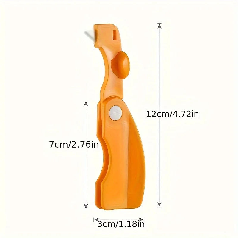 Creative Plastic Fruit Peeler With Folding Handle For Orange Lemon Grapefruit Kitchen Vegetable Cutter Gadget Portable