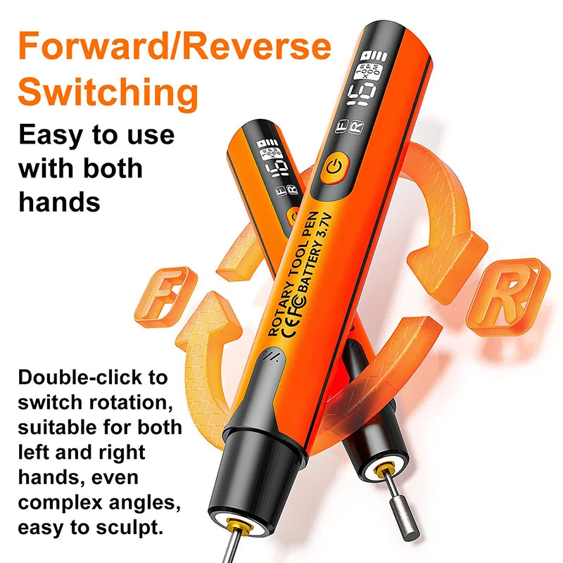 Household Handheld Power Tool Set Electric Mini Grinder Kit With LED Light 16000 RPM Max Engraving and Polishing