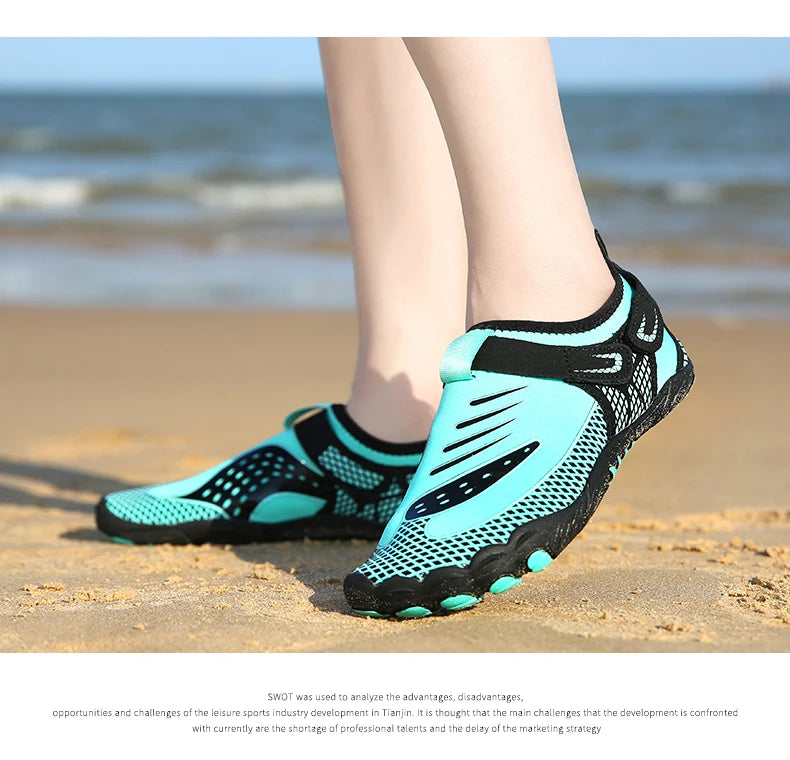 Swimming Shoes Men Beach Aqua Shoes Women Quick Dry Barefoot Upstream Surfing Slippers Hiking Water Shoes Wading Unisex Sneakers