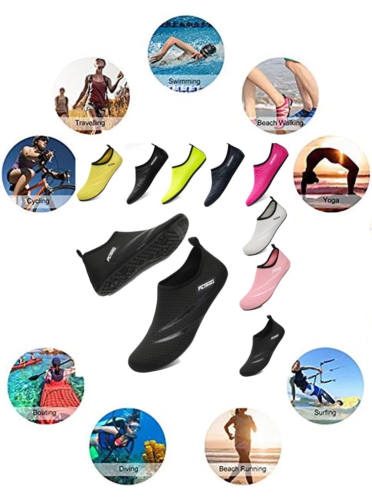 Nisex Water Non-Slip Sneaker Swimming Diving Socks Summer Aqua Beach Sandal Flat Shoe Seaside Slipper For Men Women