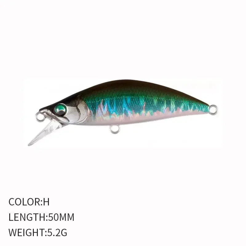 Minnow Hundimiento Diseño Japonés | 50mm 5.2g | Wobbling | Bass, Perca, Lucio y Trucha | Arroyo y Lago - Firu Total Sales