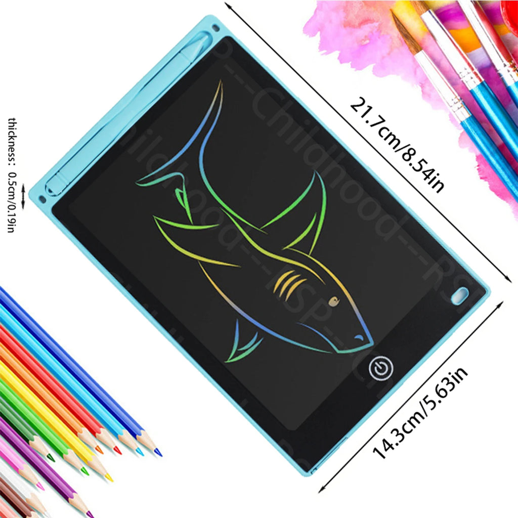 Pizarra Digital LCD 8.5" para Niños | Tableta de Escritura y Dibujo Portatil 🎨 - Firu Total Sales