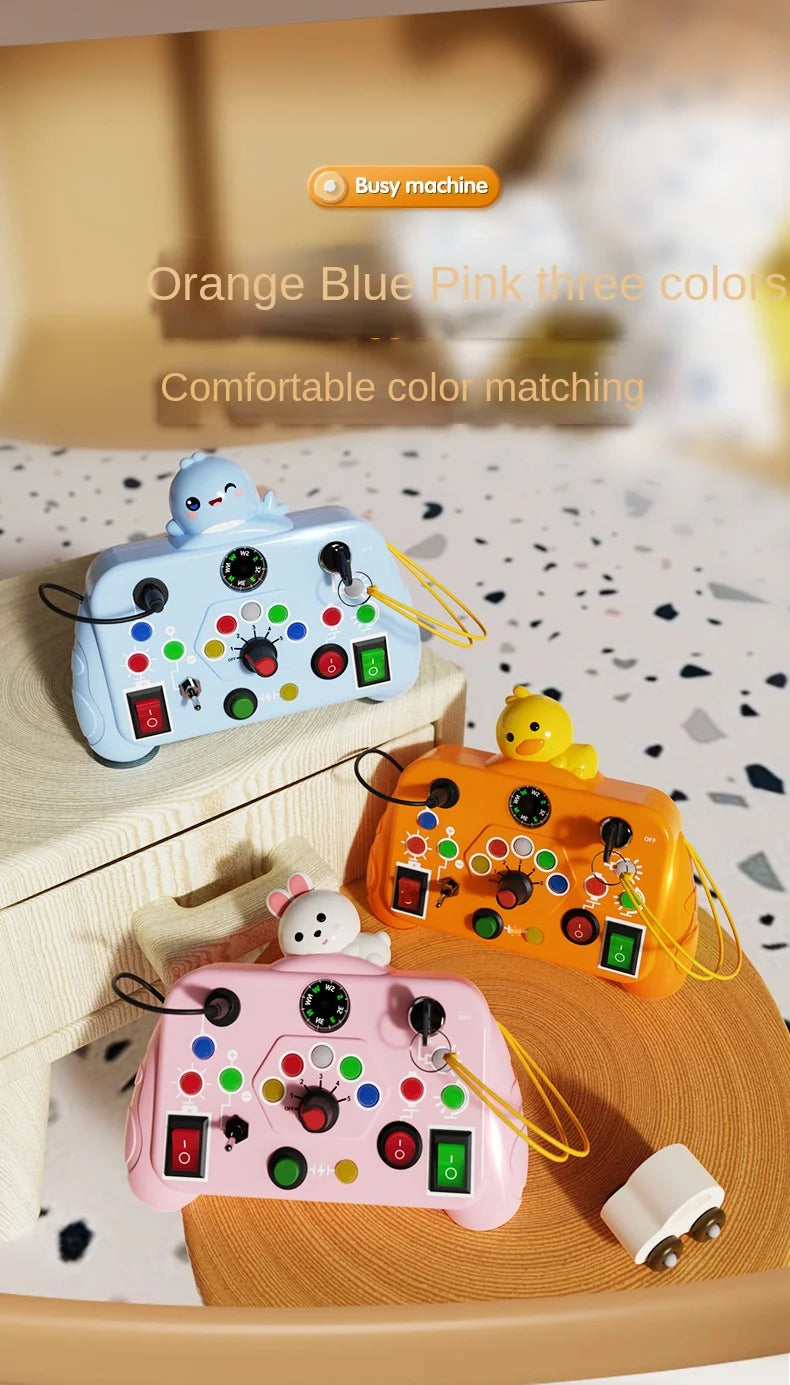 Tablero Sensorial Montessori para Bebés y Niños