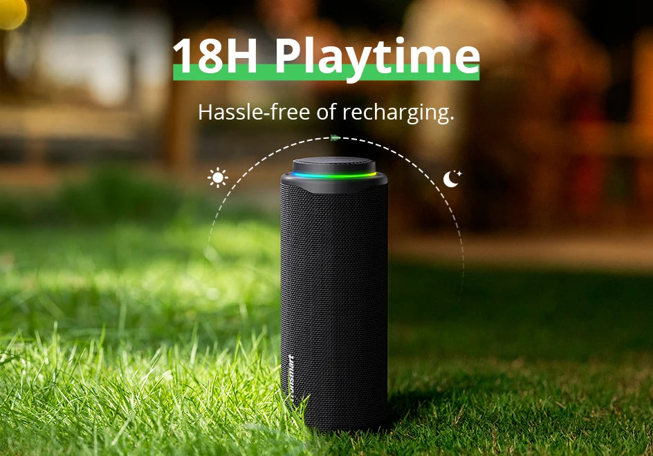 Tronsmart T8 Speaker Bluetooth Portable Speaker with Deep Bass, 40W, 360 degree Sound, Waterproof IPX7, for Camping