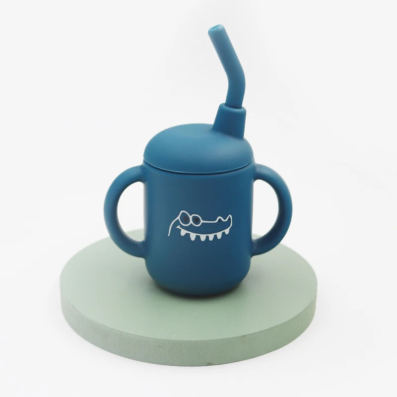Vaso Sippy de Silicona 120ml para Bebé | Sin BPA | Contenedor de Snacks Portátil 🍼