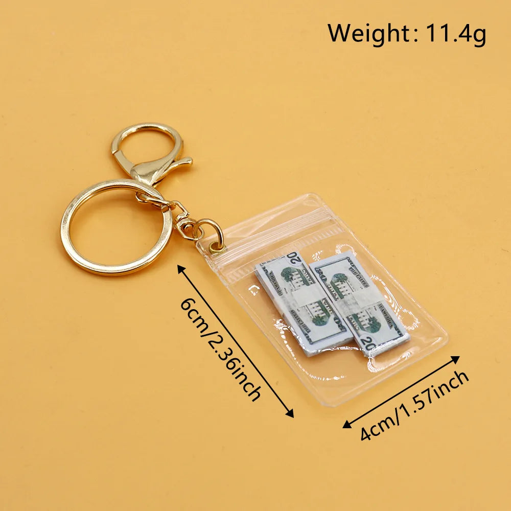 The Unique Handcrafted Keychain And Mini Wallet Of The Simulated US Dollar Bill Make The Perfect Gift For Friends
