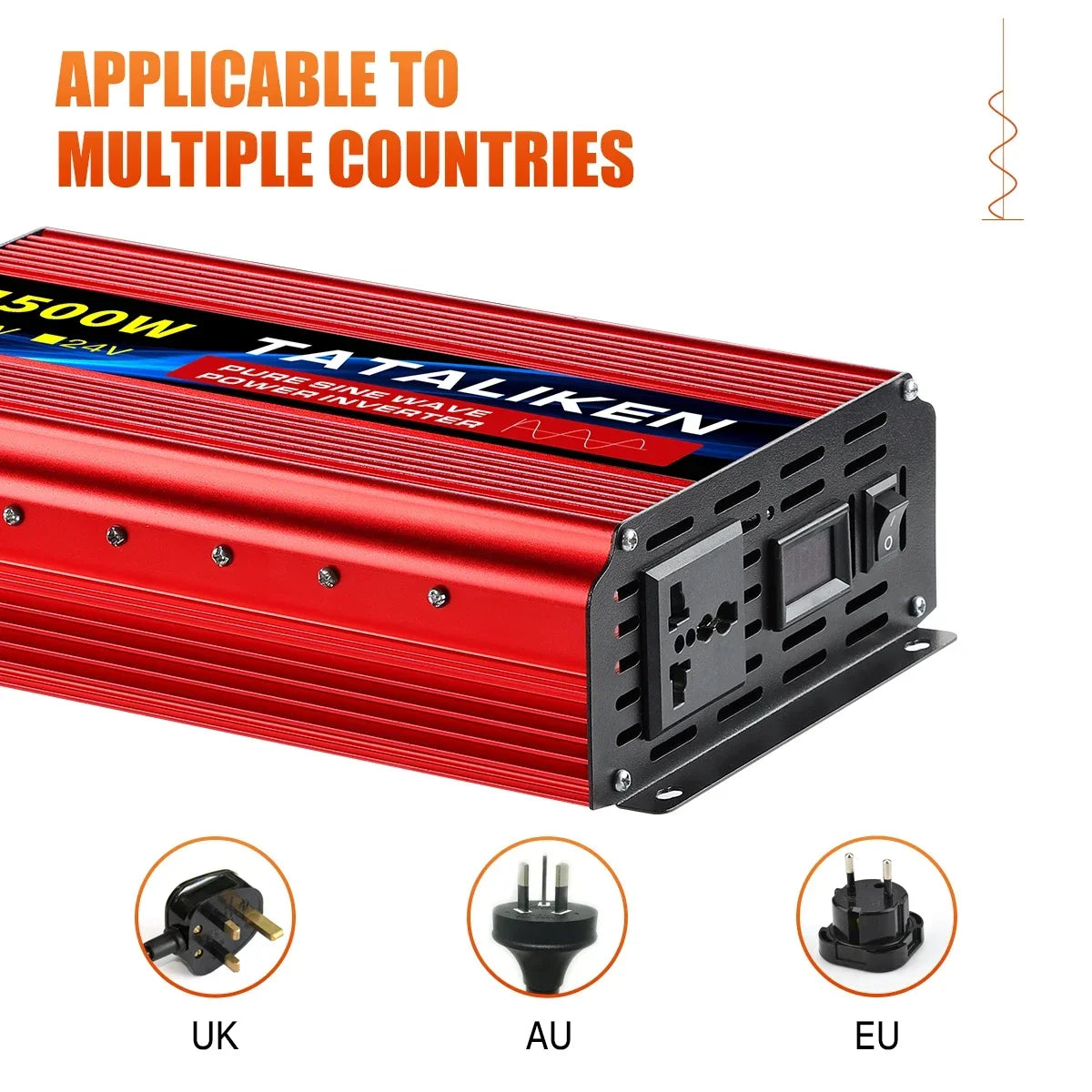 inverter DC 12V 24V To AC 220V Voltage Pure sine wave power 50Hz Converter 8000W 6000W 3500W 2500W 1600W