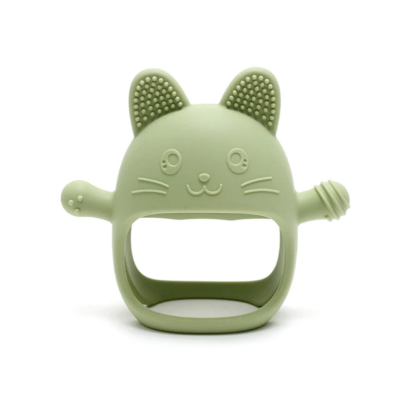 Baby Silicone Glove Teether — Food Grade | Newborn Dental Care | BPA Free