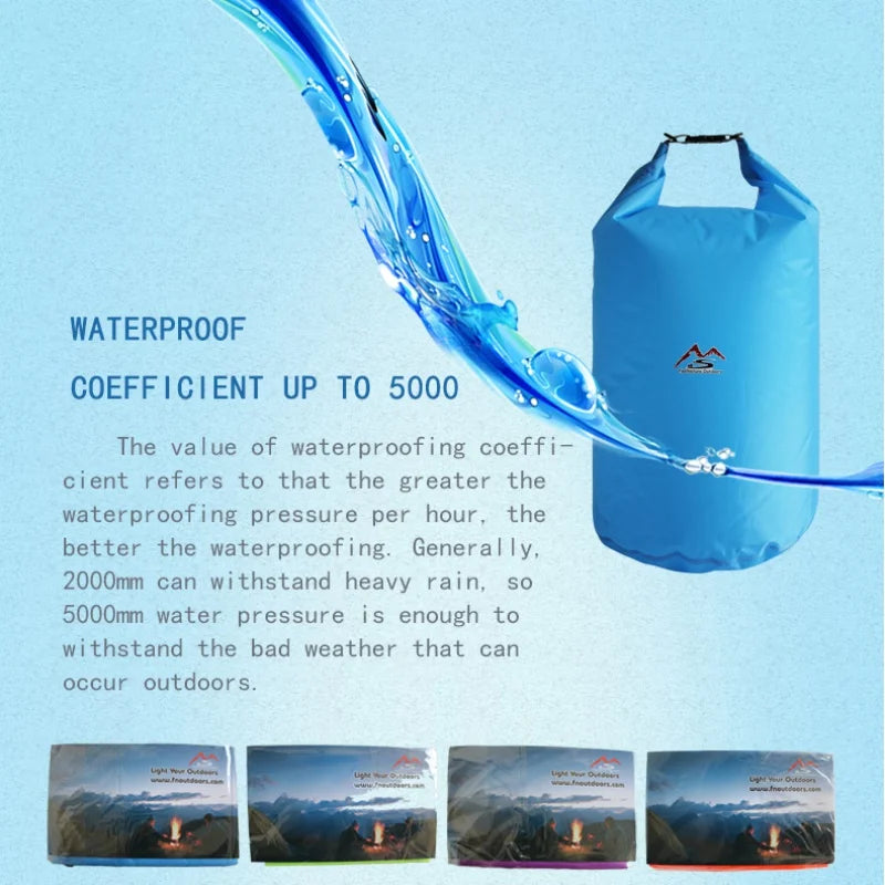 5/10/20/40/70L Waterproof Dry Bag Sack for Camping Drift Trekking Swimming Rafting Kayak River Fishing Outdoor Waterbag Storage
