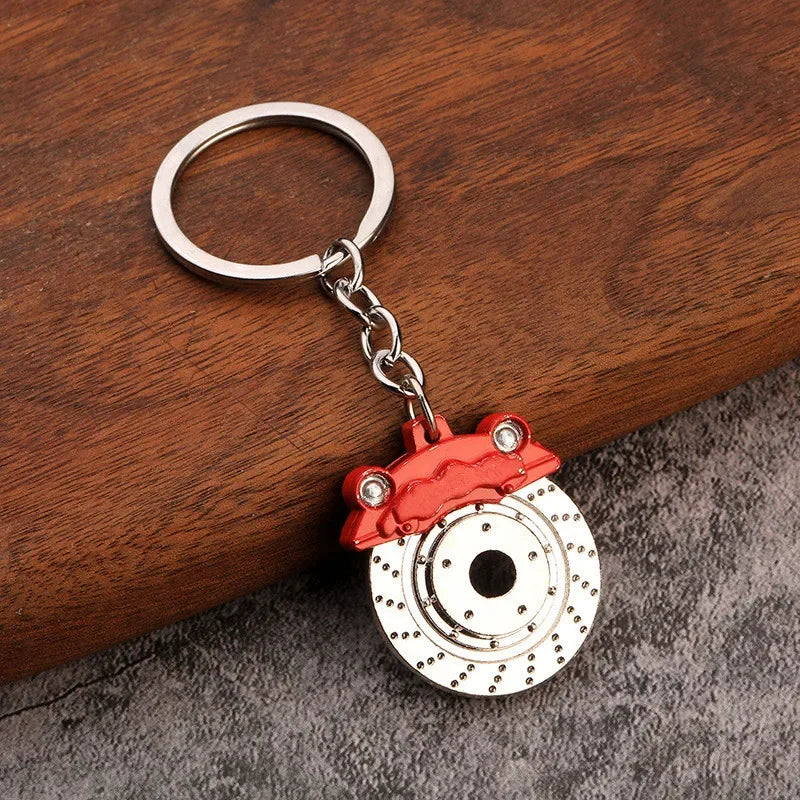 Creative Mini Gear Head Keychain Speed Gearbox Keyring for Car Key Turbo Hub Brake Disc Pendant Shock Absorber Keys Holder Chain