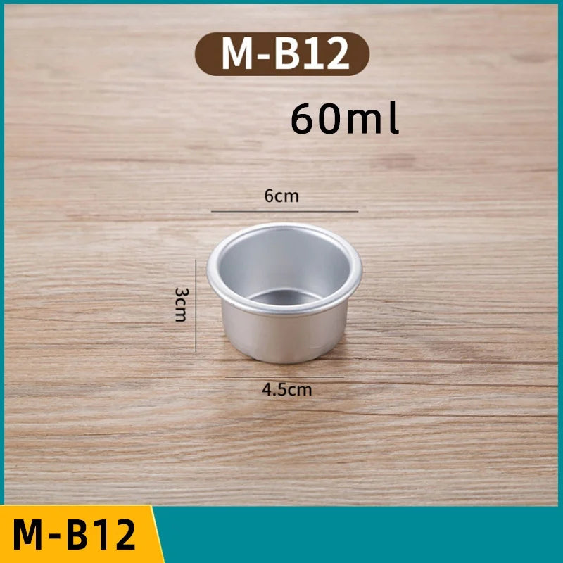 Set 5/10pcs Moldes Mini Acanalados de Aluminio para Pudding y Mousse 🍰
