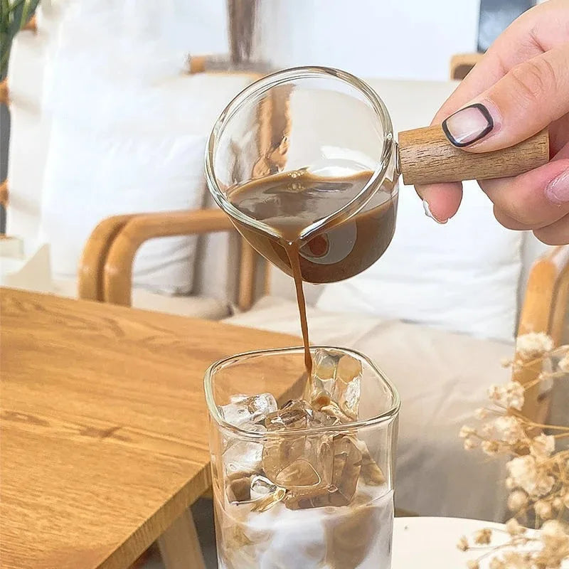Vaso de Vidrio Cuadrado con Tapa y Pitillo | Resistente al Calor | Café y Té ☕ - Firu Total Sales
