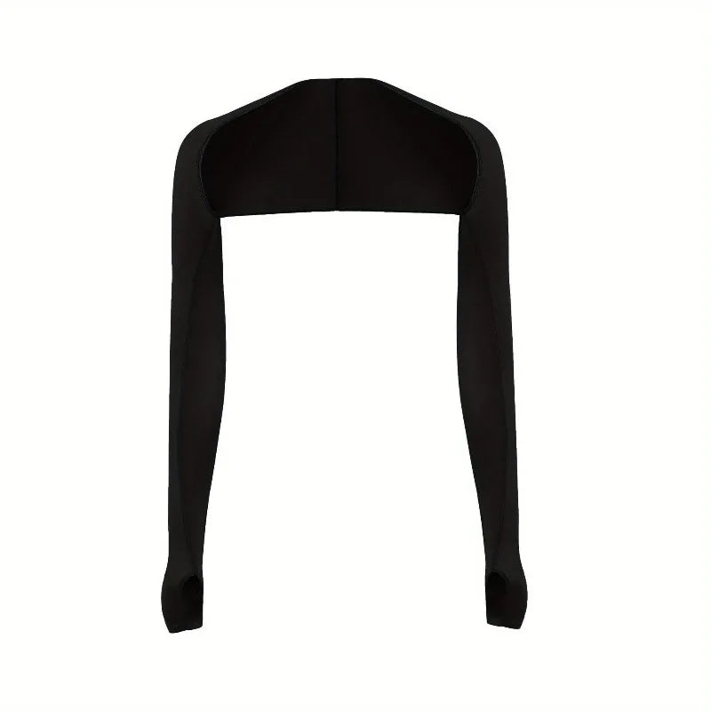 1pc Women's Shawl Cuff Sun Protection Sleeves, Ice Silk Arm Cover for Running Cycling Fishing, UV Blocking & Breathable