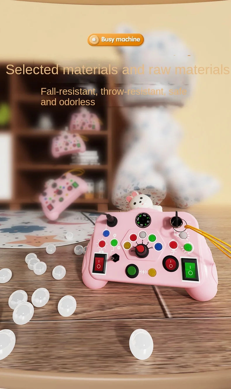 Tablero Sensorial Montessori para Bebés y Niños