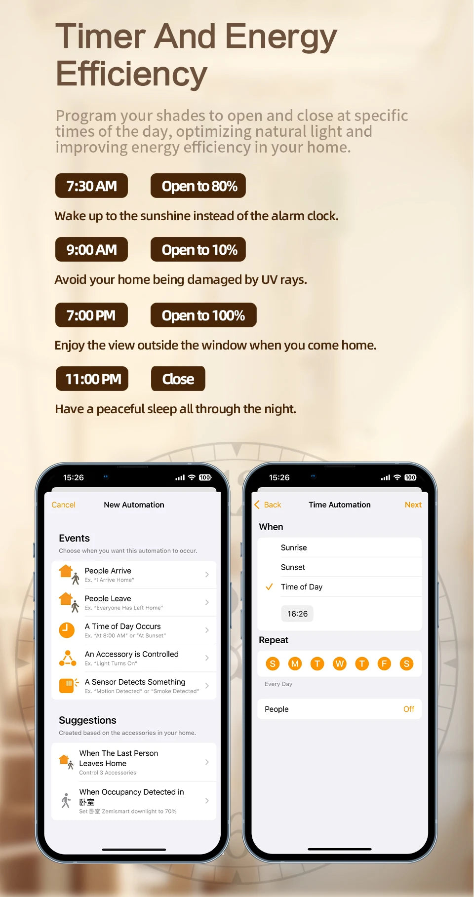 Zemismart Electric Honeycomb Shade Roller Blinds Driver Matter Thread Works with Alexa HomeKit Google Home Assistant SmartThings