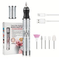 Torno Eléctrico para Uñas Portátil | 4 Velocidades | Kit Manicure y Pedicure Profesional 💅 - Firu Total Sales