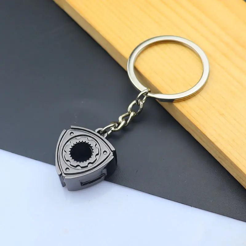 Creative Mini Gear Head Keychain Speed Gearbox Keyring for Car Key Turbo Hub Brake Disc Pendant Shock Absorber Keys Holder Chain