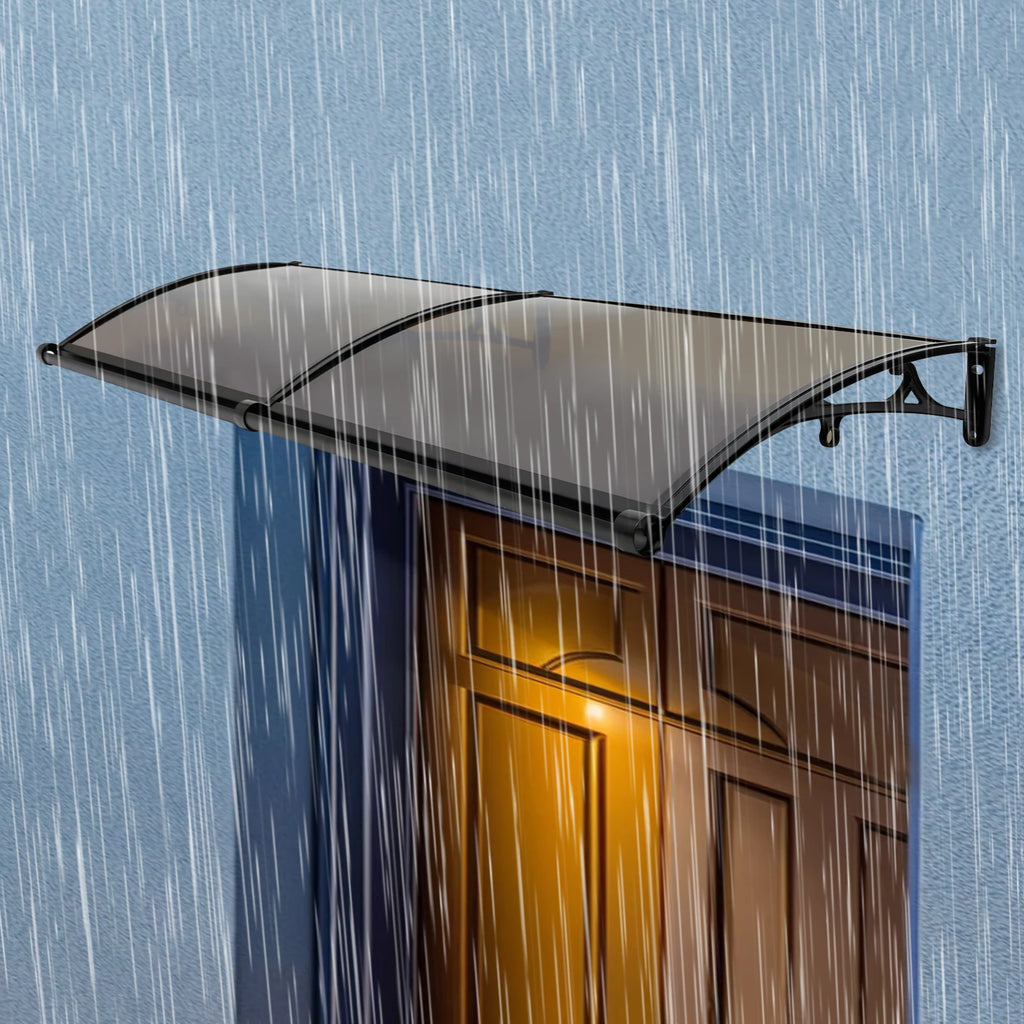 Front Door Arch Rainshed Easy to Install Canopy for Outdoor Sun Protection for Balconies/Roofs/Yards/Garages