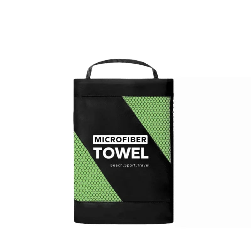 Toalla de Microfibra Premium 6 Tamaños con Bolsa - Playa, Gym, Yoga y Camping