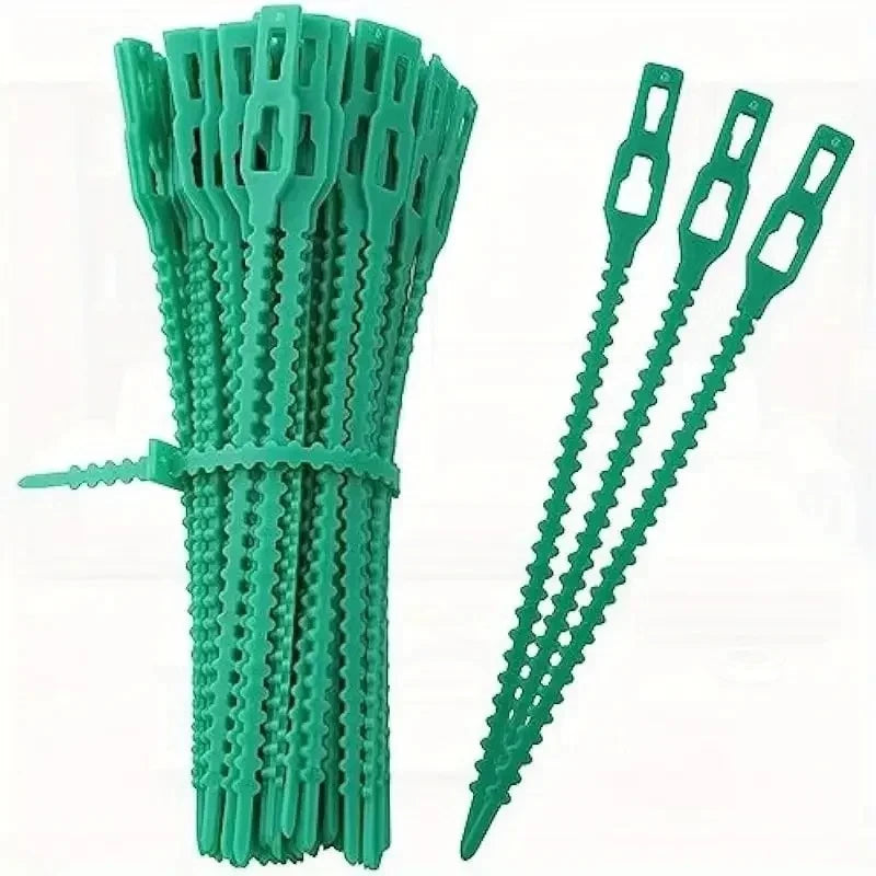 Bridas Reutilizables para Jardín | Soporte para Plantas y Enredaderas | Nylon Ajustable