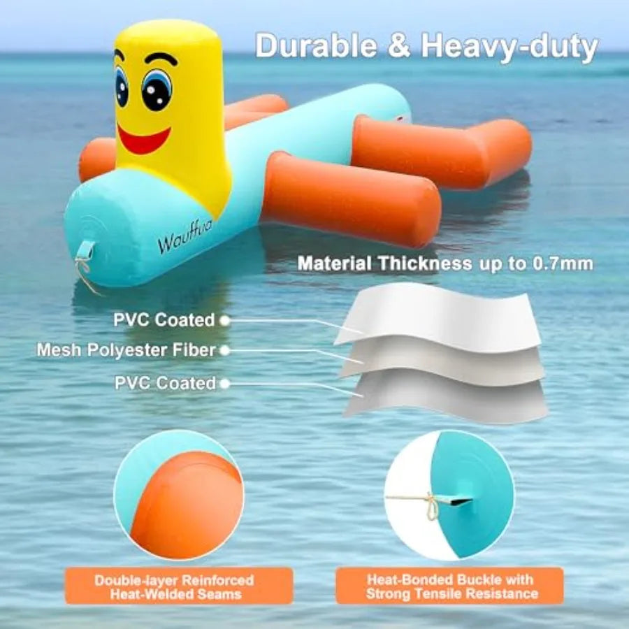 Inflatable Giant Pool Floats for Adults Big Floats for Lake Bird Pool Floaties Fun Floating Rafts Ride-on Lounge Floaty for Swi