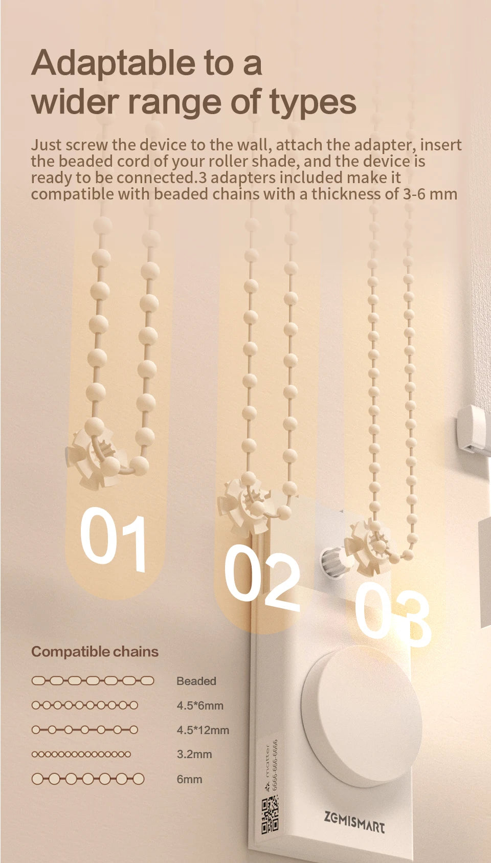 Zemismart Electric Honeycomb Shade Roller Blinds Driver Matter Thread Works with Alexa HomeKit Google Home Assistant SmartThings
