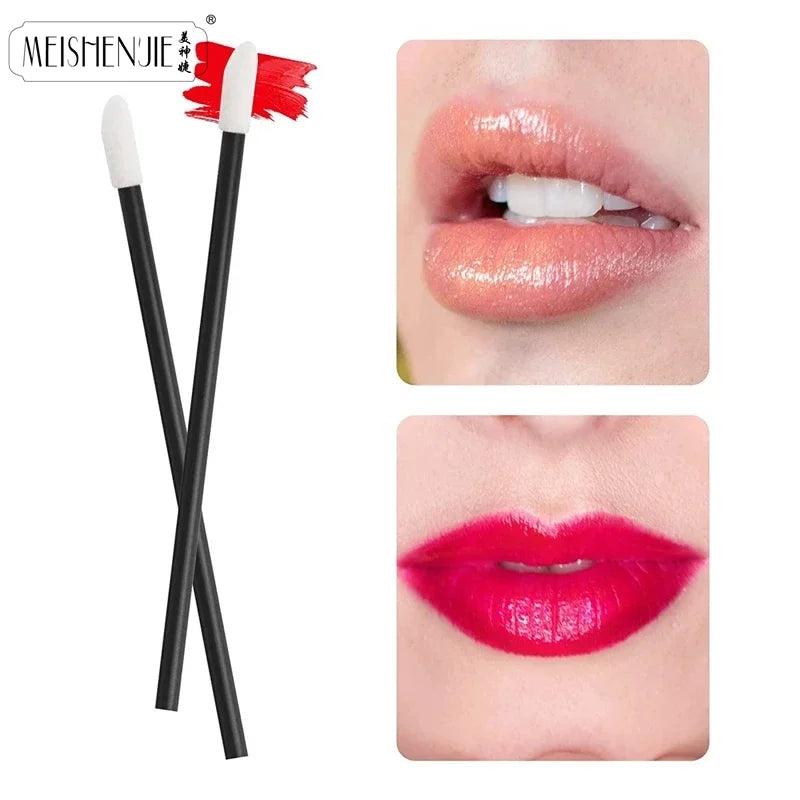 Wholesale 50/1000pcs Lip Brushes Applicators Eyelashes Brush Lipstick Brush Lip Gloss Applicator Wands Makeup Beauty Tool