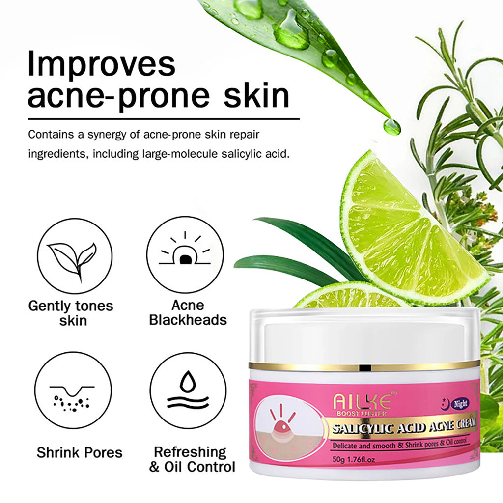 AILKE AHA Organic Skin Brightening Set, Whitening Lotion, Remove Dark Spots, Acne, Cleaning, Moisturizing, for All Skin Types