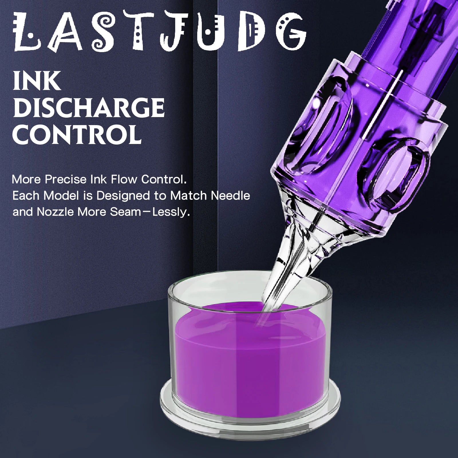 Tattoo Cartridge Needles POSEIDON 20PCS Disposable Safty RL RS RM M1 Tattoo Needle Hot Sale Purple Tattoo Cartridge Needles