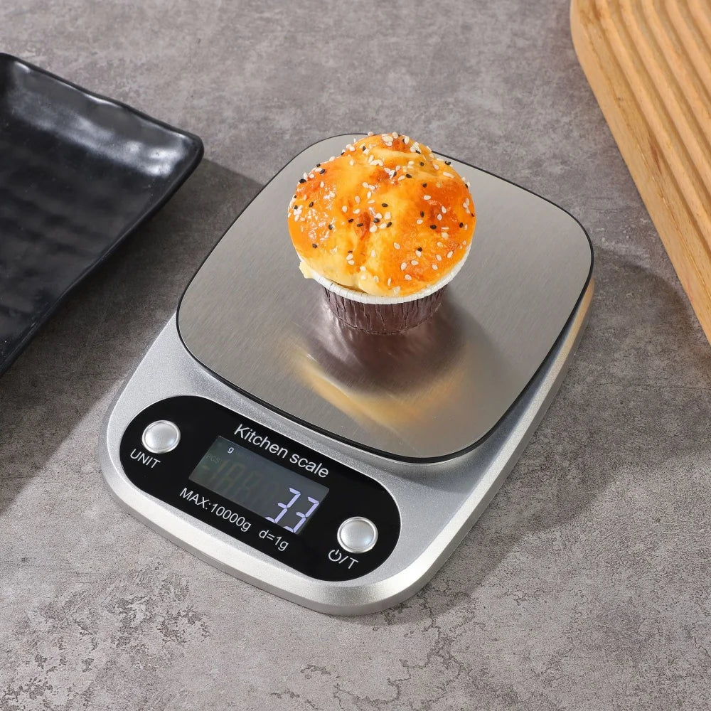 Digital Kitchen Scale 10kg/1g | LCD High Precision | Coffee Baking Jewelry Portable