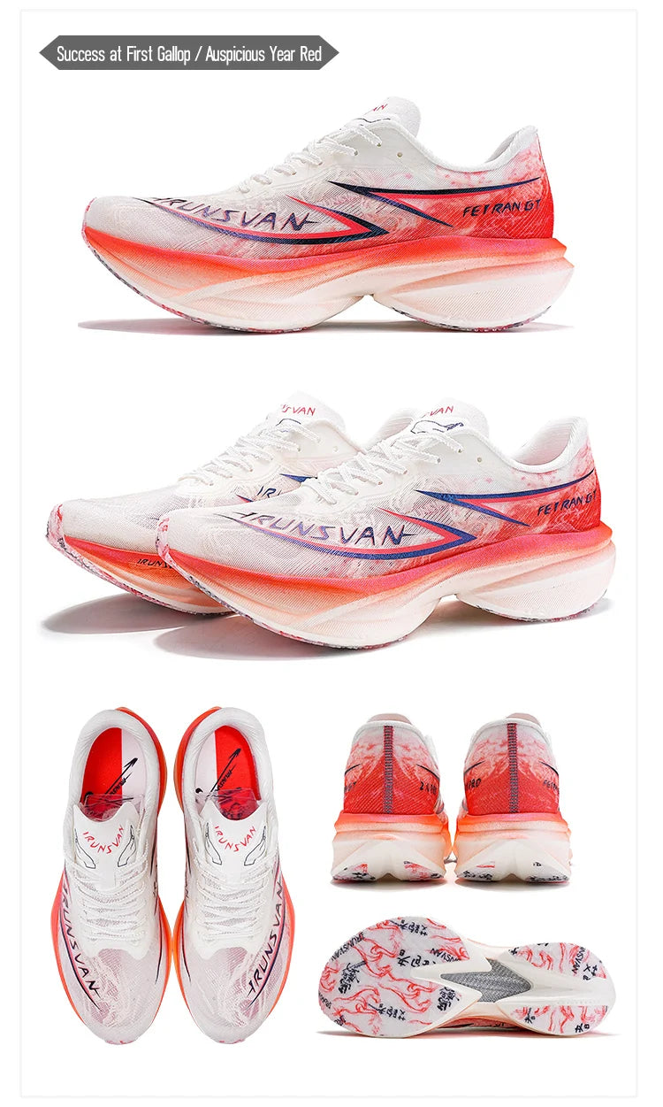 IRUNSVAN Platinum Tenis Placa Carbono | Maratón y Entrenamiento | Hombre y Mujer | Ed. Limitada Año del Caballo