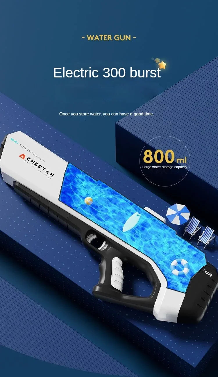 Pistola de Agua Eléctrica de Alta Presión | Juego de Verano para Niños 🔫 - Firu Total Sales