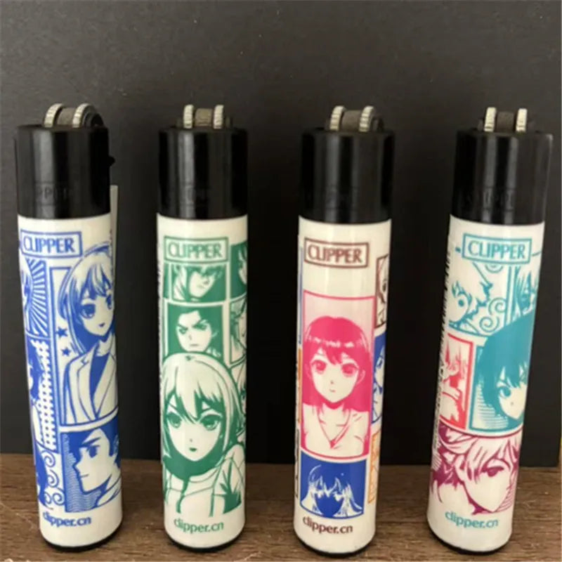 CLIPPER Lighter Retro Grinding Wheel Open Flame Lighter New Inflatable Lighter Cigarette Accessories Men's Small Gifts
