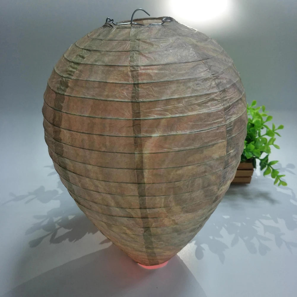 1-10PCS Hanging Fake Wasp Nest Decoy Waterproof Hornet Fly Catcher Insect Paper Drive Beehive Paper Lantern Hornets Repellent Tr