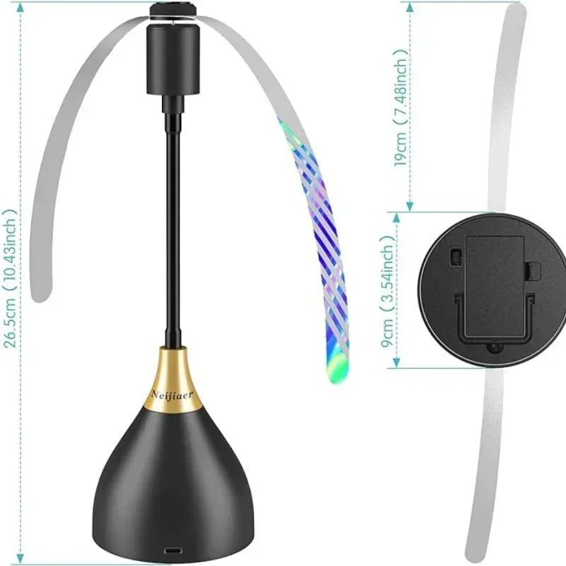 Ventilador Repelente de Moscas USB para Mesa | 2/3pcs | Picnic, BBQ y Fiestas 🎉 - Firu Total Sales