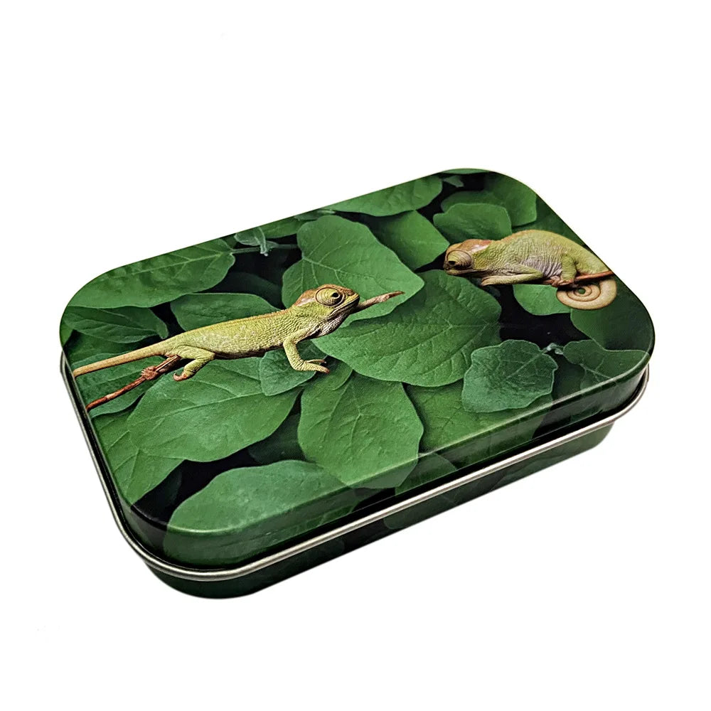 Cigarrera Rectangular de Hojalata | Caja Organizadora | Tabaco, Joyas y Accesorios