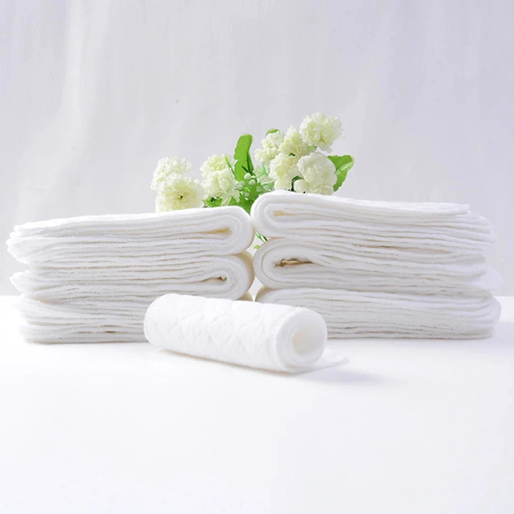 10pcs Cotton Diapers Children Washable Reusable Baby Diaper Pad Folding Kids Changing Pads Accessories "