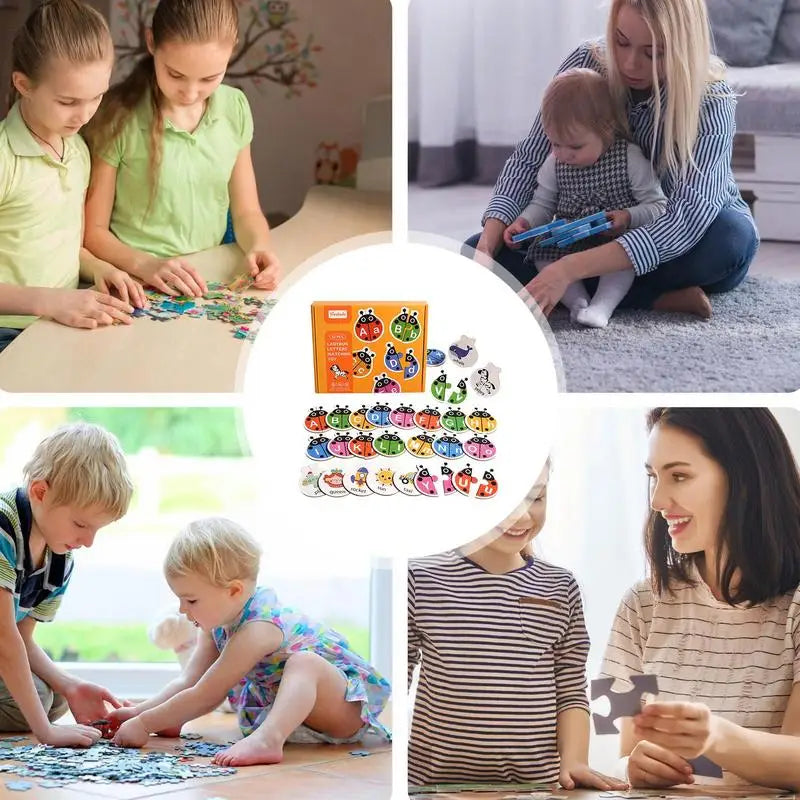 Alphabet Matching Game Puzzle Sight Words Matching Game Alphabet Matching Card Educational Toy Animal Words Preschool Learning