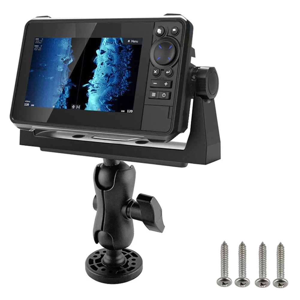 Fish Finder Mount Base Wear Resist 360 Degree Swivel Fish Finder Rack Universal Fishfinder Supporter for Marine Boat Kayak